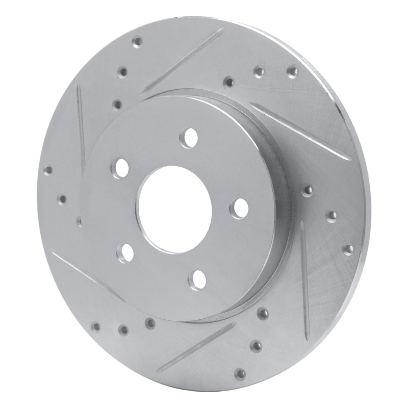 Picture of R1 01-08 Ford Mondeo (Mexico) Rear Left Drilled & Slotted Silver Brake Rotor
