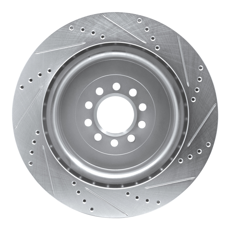 Picture of R1 03-05 Jaguar XJR Front Left Drilled & Slotted Silver Brake Rotor