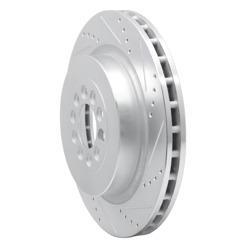 Picture of R1 03-05 Jaguar XJR Front Right Drilled & Slotted Silver Brake Rotor