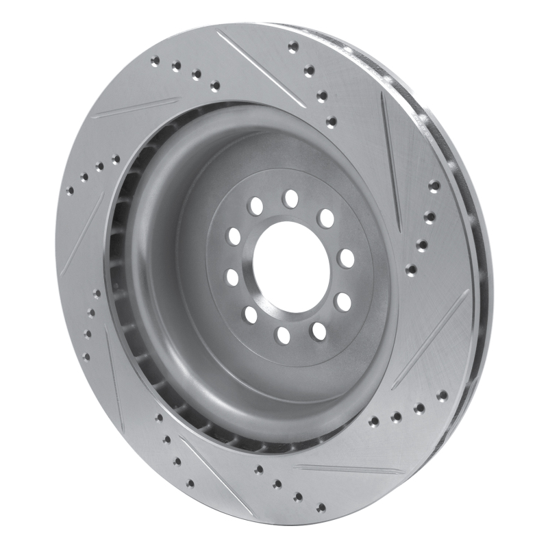 Picture of R1 03-05 Jaguar XJR Front Left Drilled & Slotted Silver Brake Rotor