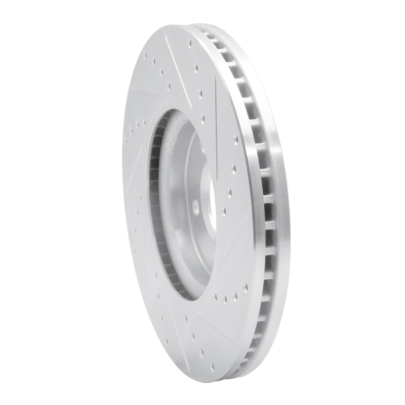 Picture of R1 06-08 Jaguar S-Type Front Left Drilled & Slotted Silver Brake Rotor