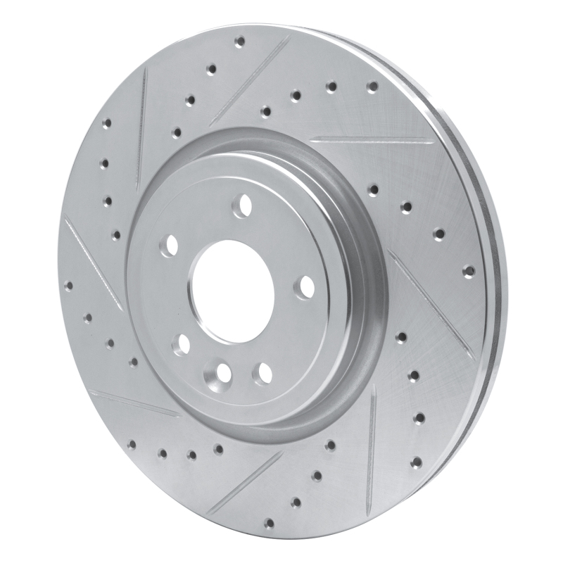 Picture of R1 17-20 Jaguar XF Front Left Drilled & Slotted Silver Brake Rotor