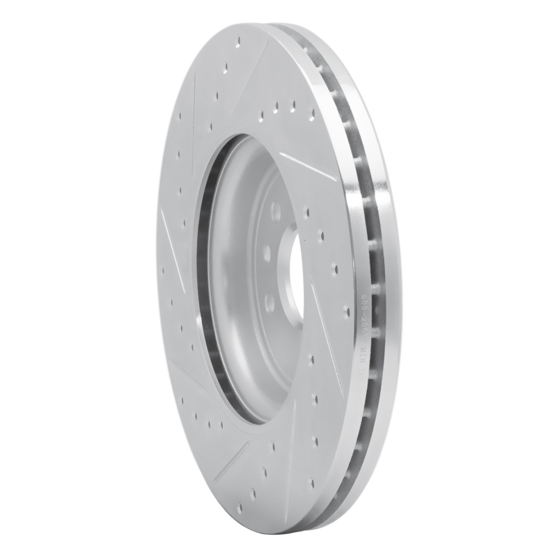 Picture of R1 17-20 Jaguar XF Front Right Drilled & Slotted Silver Brake Rotor