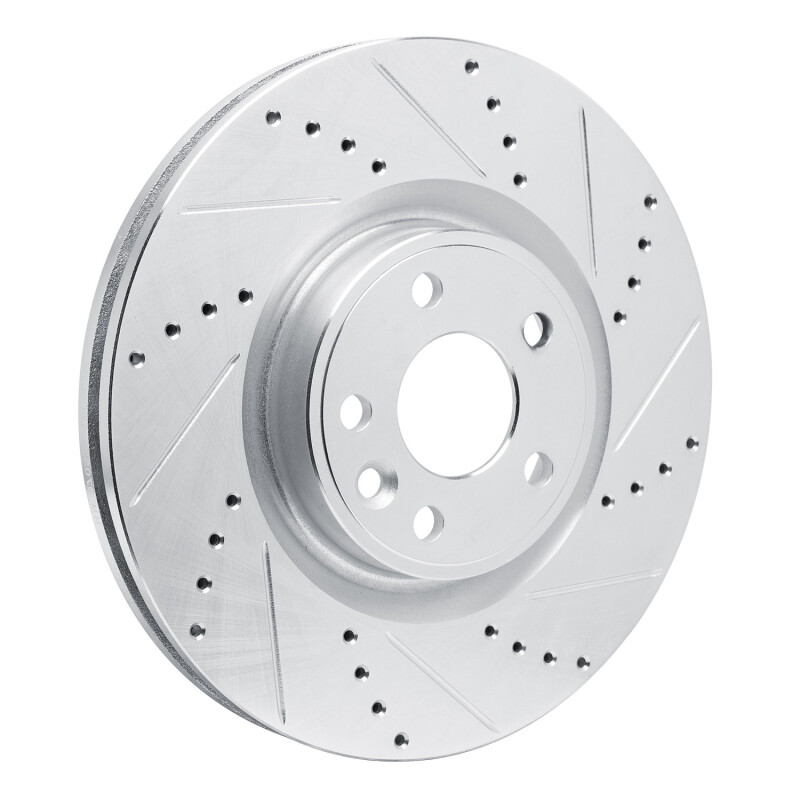 Picture of R1 20-20 Jaguar F-Pace Front Right Drilled & Slotted Silver Brake Rotor