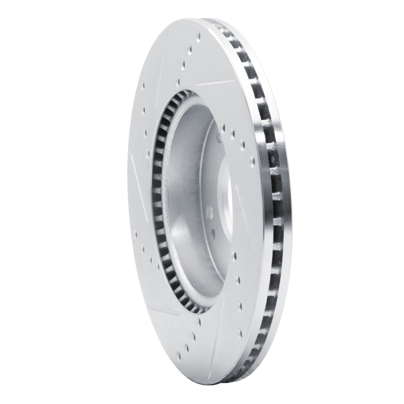 Picture of R1 10-11 Kia SOUL Front Right Drilled & Slotted Silver Brake Rotor
