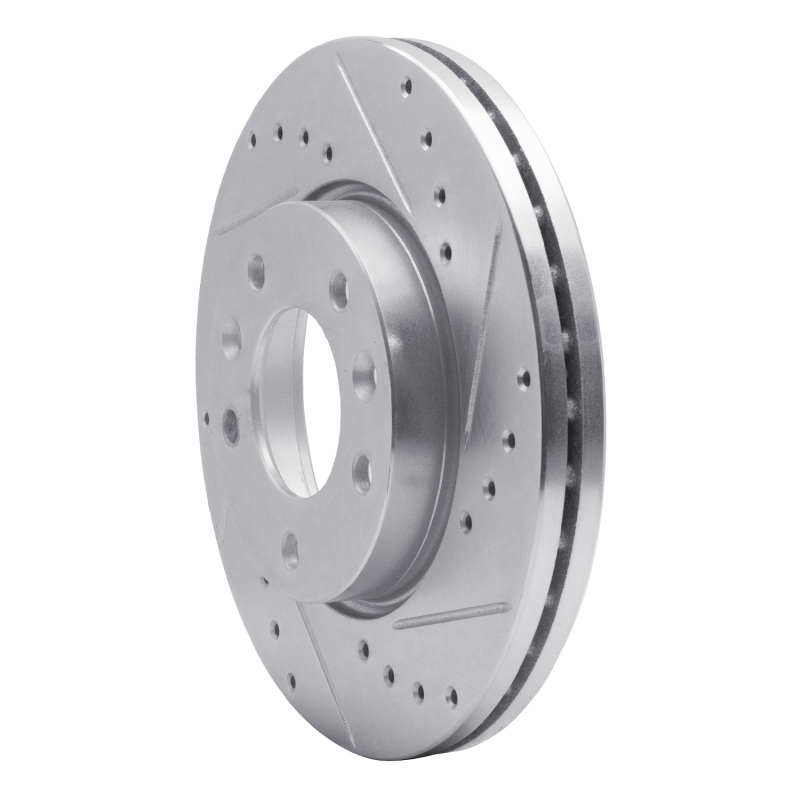 Picture of R1 02-02 Kia SEDONA Front Right Drilled & Slotted Silver Brake Rotor