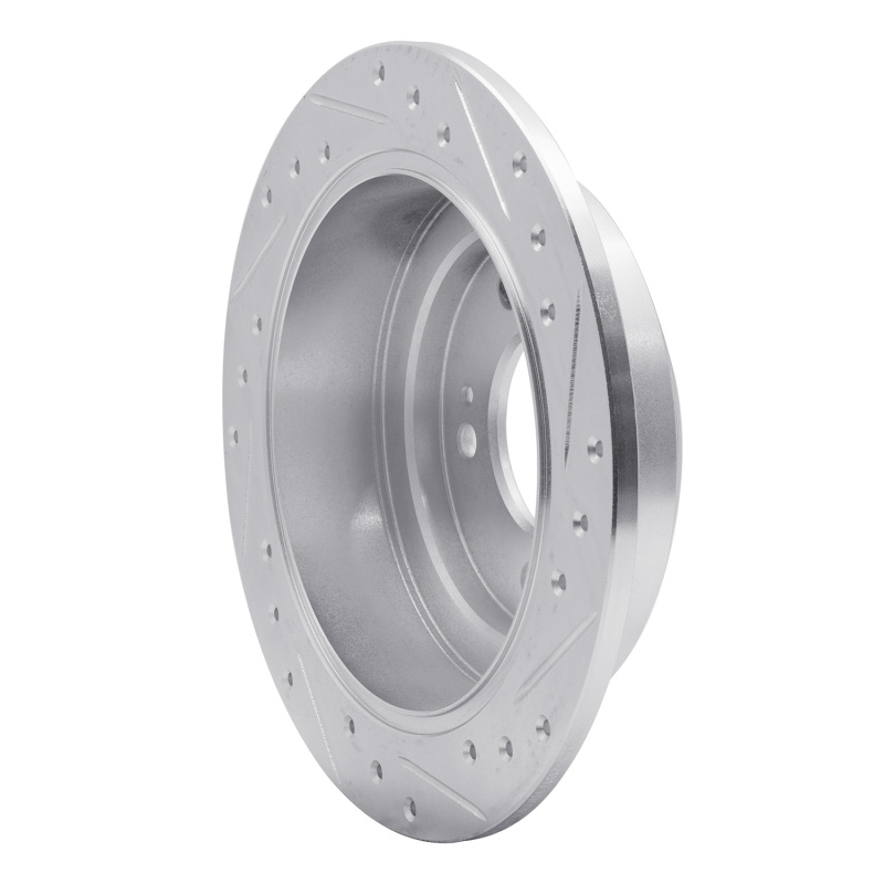 Picture of R1 04-06 Kia AMANTI Rear Left Drilled & Slotted Silver Brake Rotor