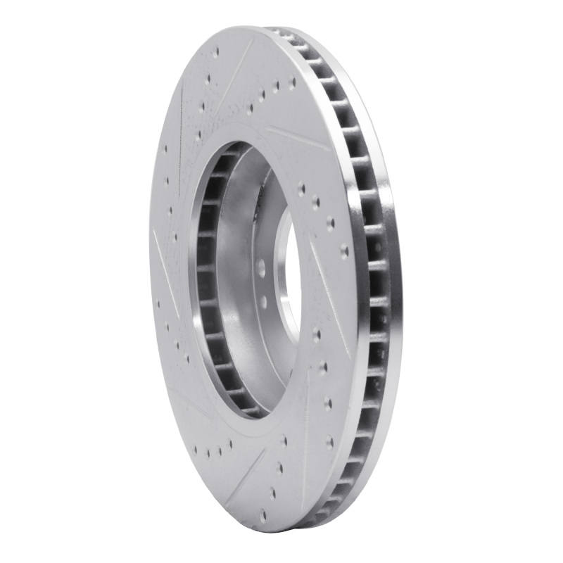 Picture of R1 03-06 Kia SORENTO Front Right Drilled & Slotted Silver Brake Rotor