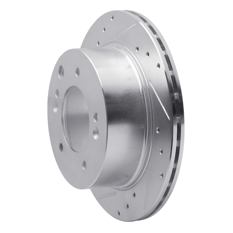 Picture of R1 03-06 Kia SORENTO Rear Left Drilled & Slotted Silver Brake Rotor