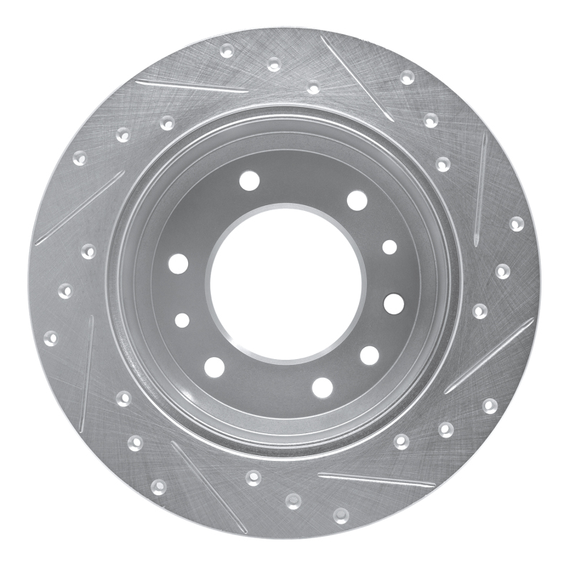 Picture of R1 06-14 Hyundai Entourage Rear Left Drilled & Slotted Silver Brake Rotor