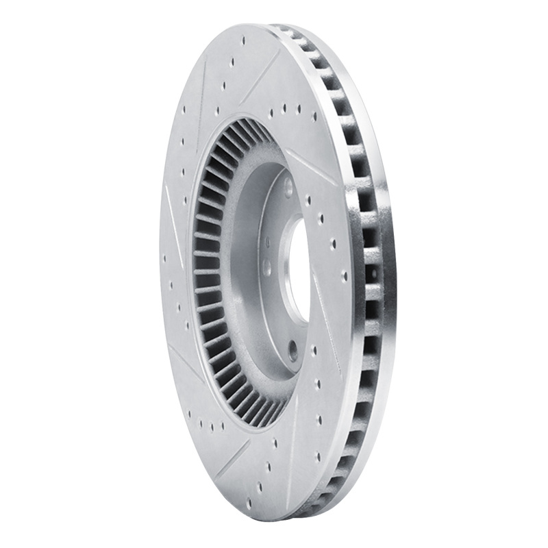 Picture of R1 15-20 Kia SORENTO Front Right Drilled & Slotted Silver Brake Rotor