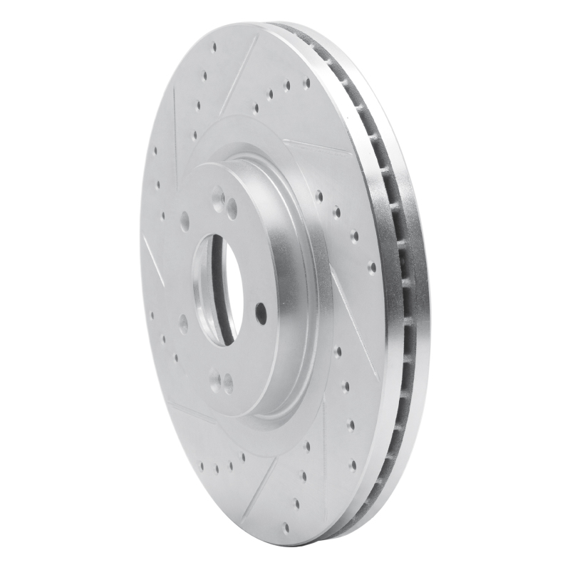 Picture of R1 15-21 Kia SEDONA Front Left Drilled & Slotted Silver Brake Rotor