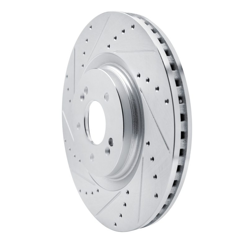 Picture of R1 21-26 Hyundai SONATA Front Left Drilled & Slotted Silver Brake Rotor