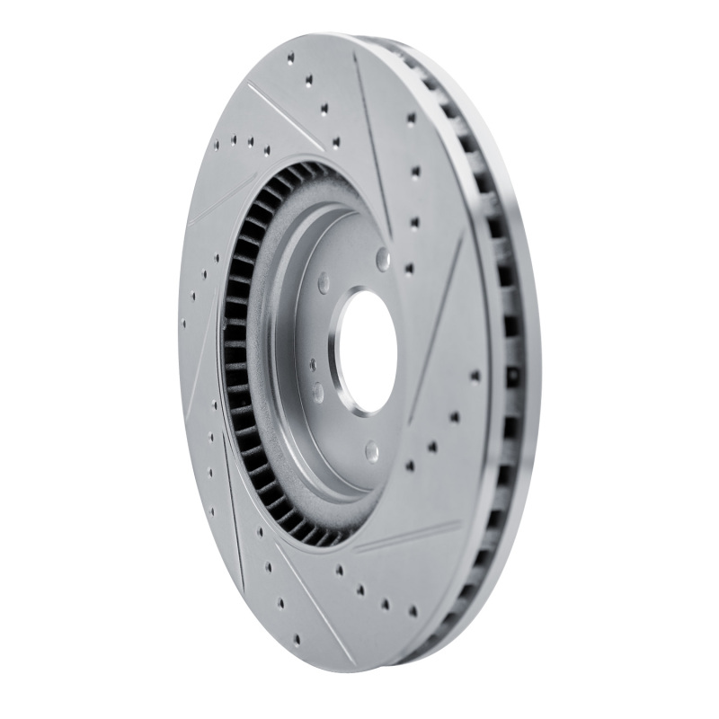 Picture of R1 21-26 Hyundai SONATA Front Left Drilled & Slotted Silver Brake Rotor