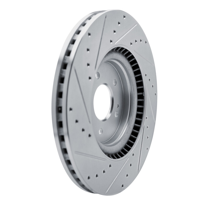 Picture of R1 21-26 Hyundai SONATA Front Right Drilled & Slotted Silver Brake Rotor