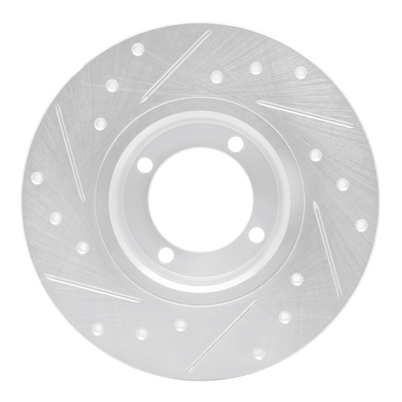 Picture of R1 67-74 Opel Manta Front Right Drilled & Slotted Silver Brake Rotor