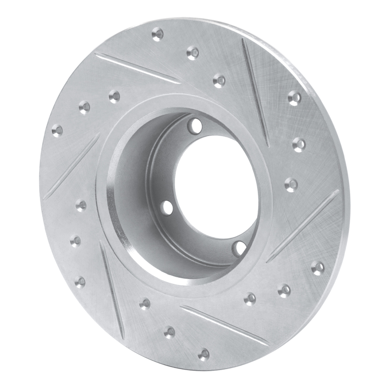 Picture of R1 67-74 Opel Manta Front Left Drilled & Slotted Silver Brake Rotor