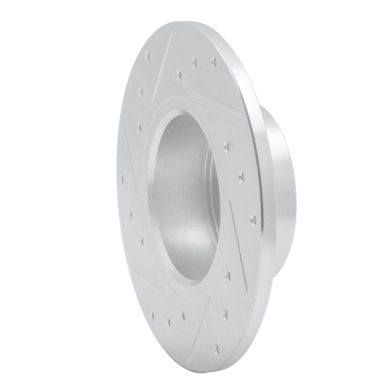 Picture of R1 67-74 Opel Manta Front Right Drilled & Slotted Silver Brake Rotor
