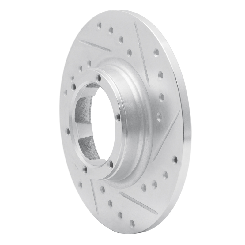 Picture of R1 71-83 Renault Lecar Front Right Rear Right Drilled & Slotted Silver Brake Rotor
