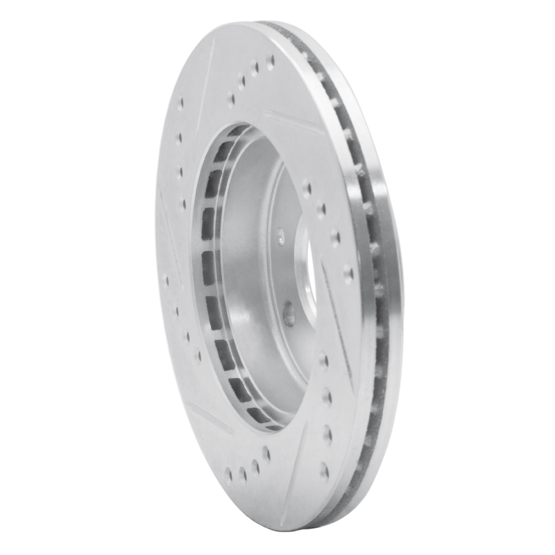 Picture of R1 83-85 Renault R18I Front Right Drilled & Slotted Silver Brake Rotor