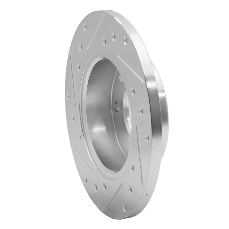 Picture of R1 81-83 Renault Fuego Front Right Drilled & Slotted Silver Brake Rotor