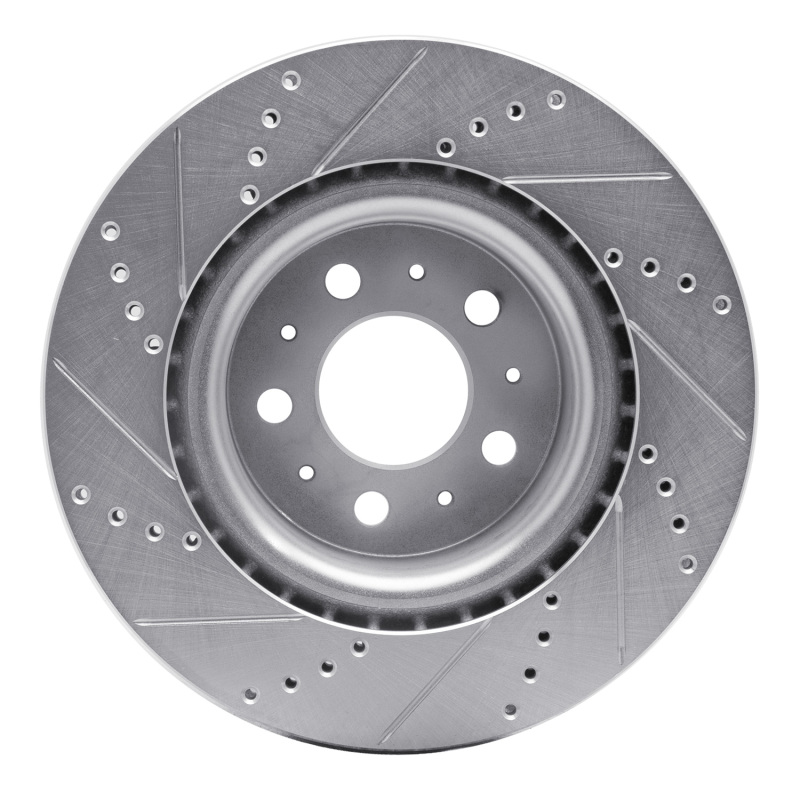 Picture of R1 17-25 Tesla Model 3 Front Right Drilled & Slotted Silver Brake Rotor