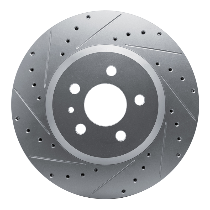 Picture of R1 17-25 Tesla Model 3 Front Left Drilled & Slotted Silver Brake Rotor