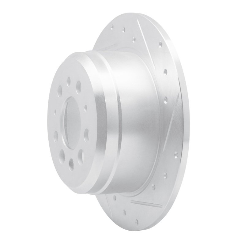 Picture of R1 67-74 Volvo 164 Rear Right Drilled & Slotted Silver Brake Rotor