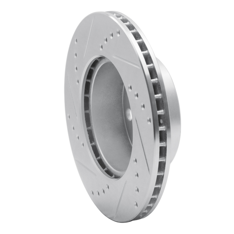 Picture of R1 76-93 Volvo 242 Front Right Drilled & Slotted Silver Brake Rotor