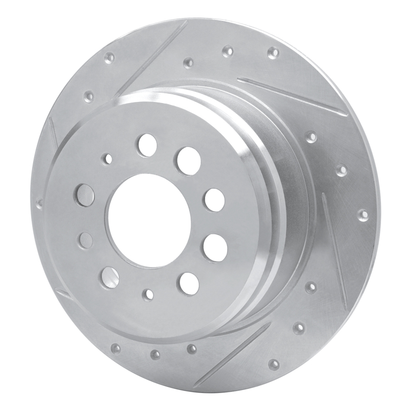 Picture of R1 67-74 Volvo 142 Rear Left Drilled & Slotted Silver Brake Rotor