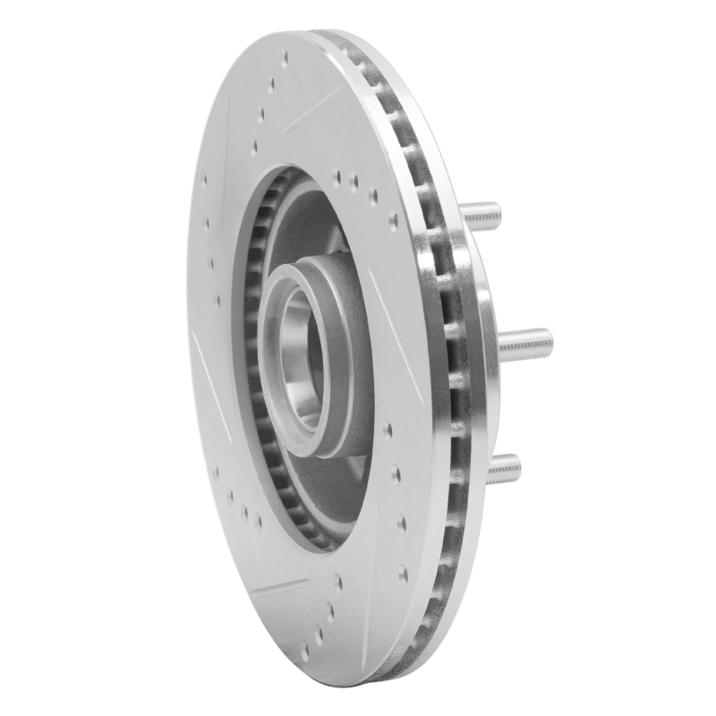 Picture of R1 82-87 Volvo 740 Front Right Drilled & Slotted Silver Brake Rotor