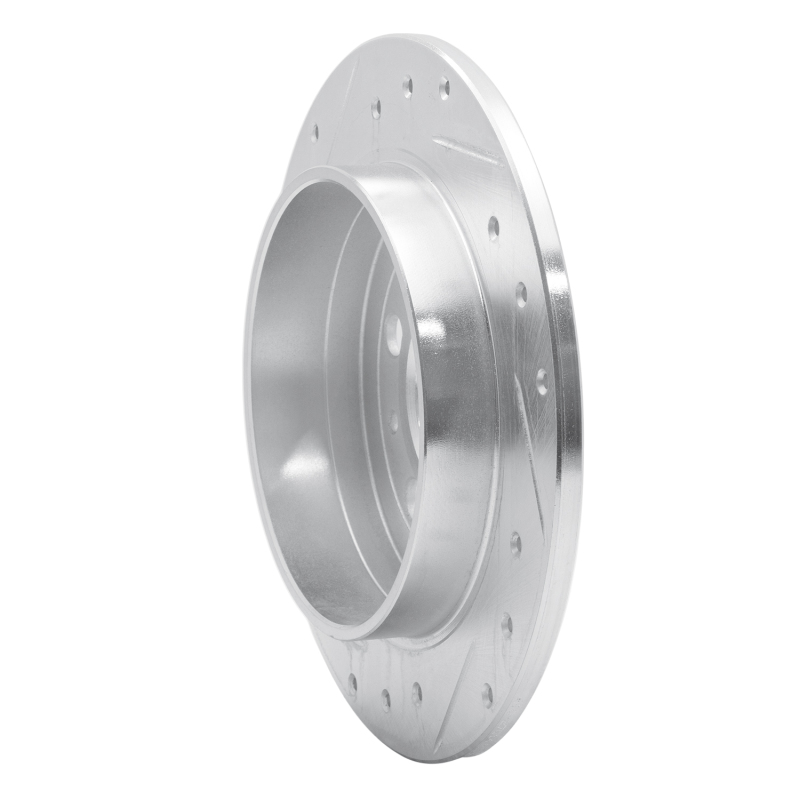 Picture of R1 88-94 Volvo 760 Series Rear Right Drilled & Slotted Silver Brake Rotor