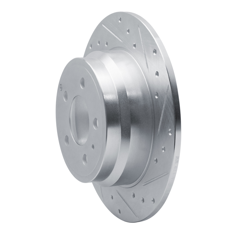 Picture of R1 96-04 Volvo C70 Rear Right Drilled & Slotted Silver Brake Rotor