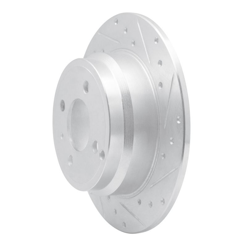 Picture of R1 93-95 Volvo 850 Rear Right Drilled & Slotted Silver Brake Rotor