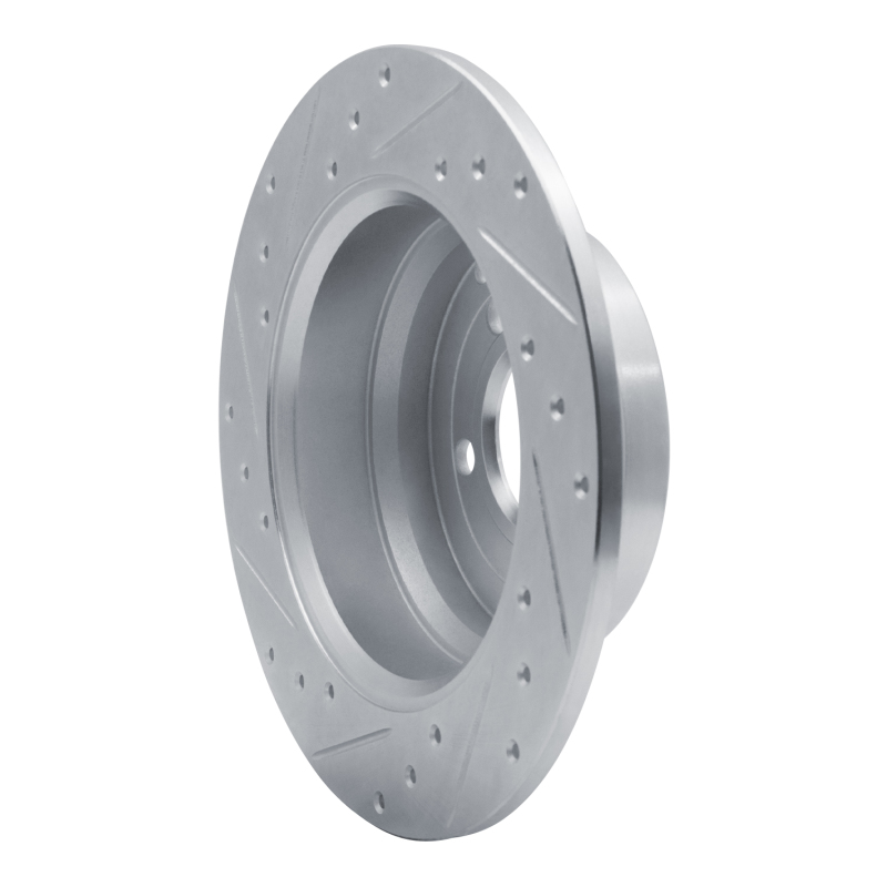 Picture of R1 96-04 Volvo C70 Rear Right Drilled & Slotted Silver Brake Rotor