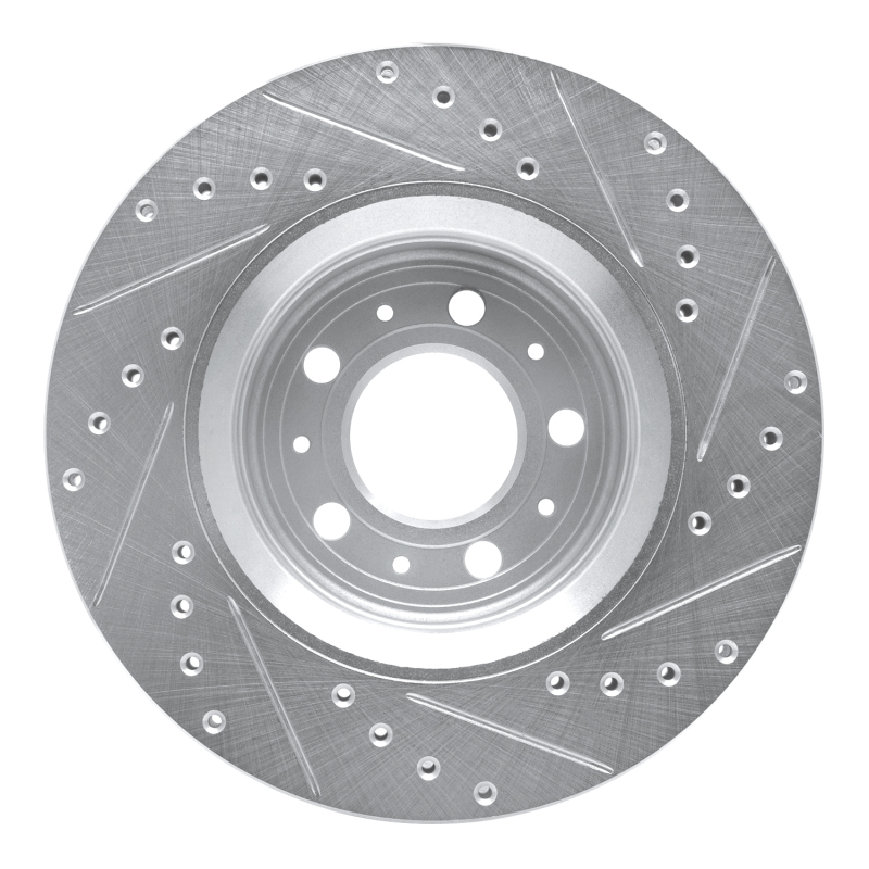 Picture of R1 98-04 Volvo C70 Front Left Drilled & Slotted Silver Brake Rotor