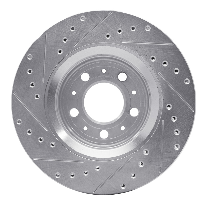 Picture of R1 98-04 Volvo C70 Front Right Drilled & Slotted Silver Brake Rotor