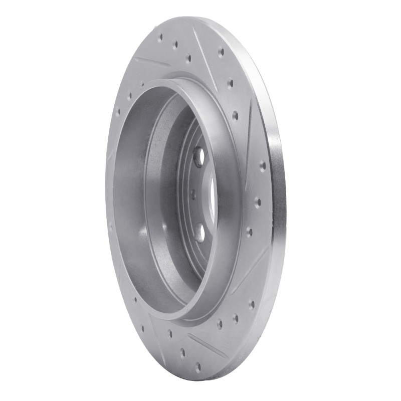 Picture of R1 99-09 Volvo S60 Rear Left Drilled & Slotted Silver Brake Rotor