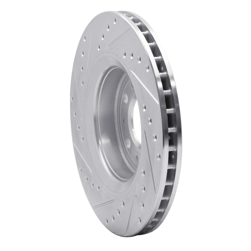 Picture of R1 98-04 Volvo C70 Front Right Drilled & Slotted Silver Brake Rotor
