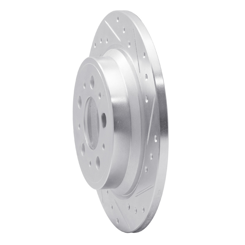 Picture of R1 99-09 Volvo S80 Rear Right Drilled & Slotted Silver Brake Rotor