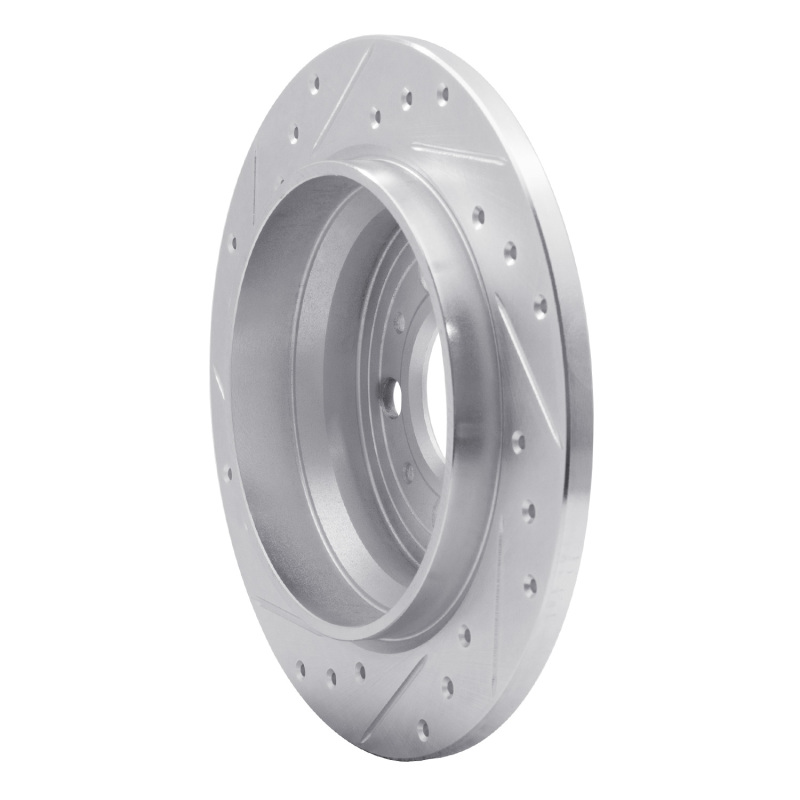 Picture of R1 99-09 Volvo S80 Rear Right Drilled & Slotted Silver Brake Rotor
