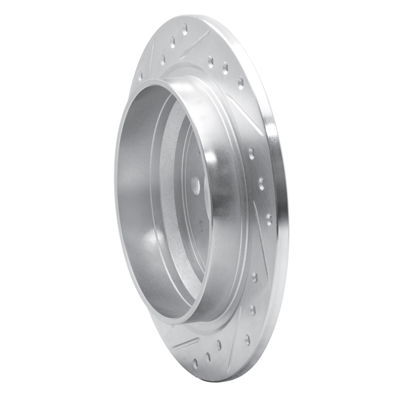 Picture of R1 98-00 Volvo V70 Rear Right Drilled & Slotted Silver Brake Rotor
