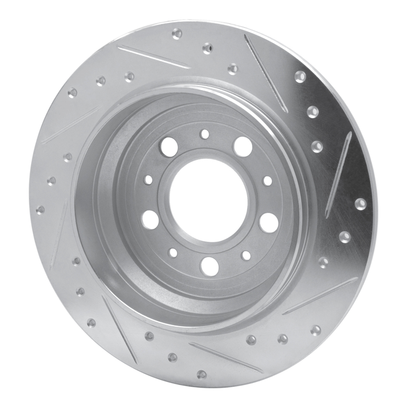 Picture of R1 99-00 Volvo V70 Rear Left Drilled & Slotted Silver Brake Rotor