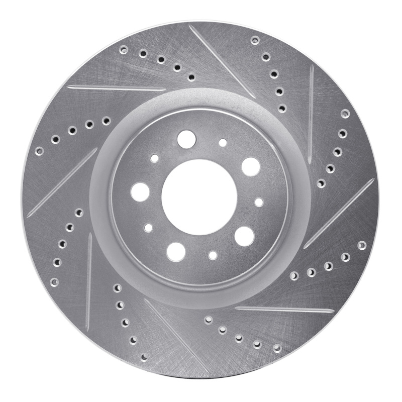 Picture of R1 04-07 Volvo V70 Front Right Drilled & Slotted Silver Brake Rotor