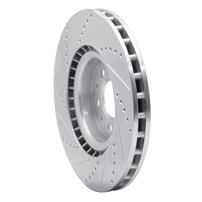 Picture of R1 04-07 Volvo V70 Front Right Drilled & Slotted Silver Brake Rotor