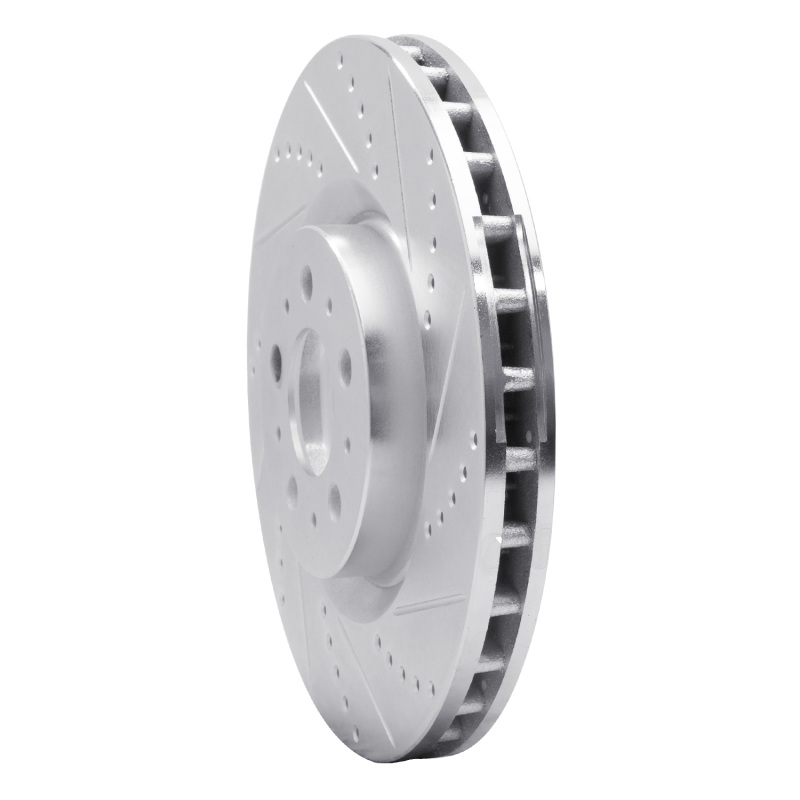 Picture of R1 04-07 Volvo V70 Front Right Drilled & Slotted Silver Brake Rotor