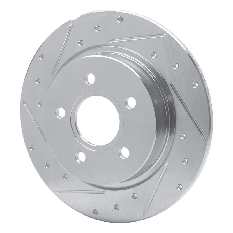 Picture of R1 04-13 Volvo C70 Rear Left Drilled & Slotted Silver Brake Rotor