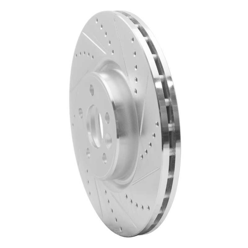 Picture of R1 07-16 Volvo S60 Front Right Drilled & Slotted Silver Brake Rotor