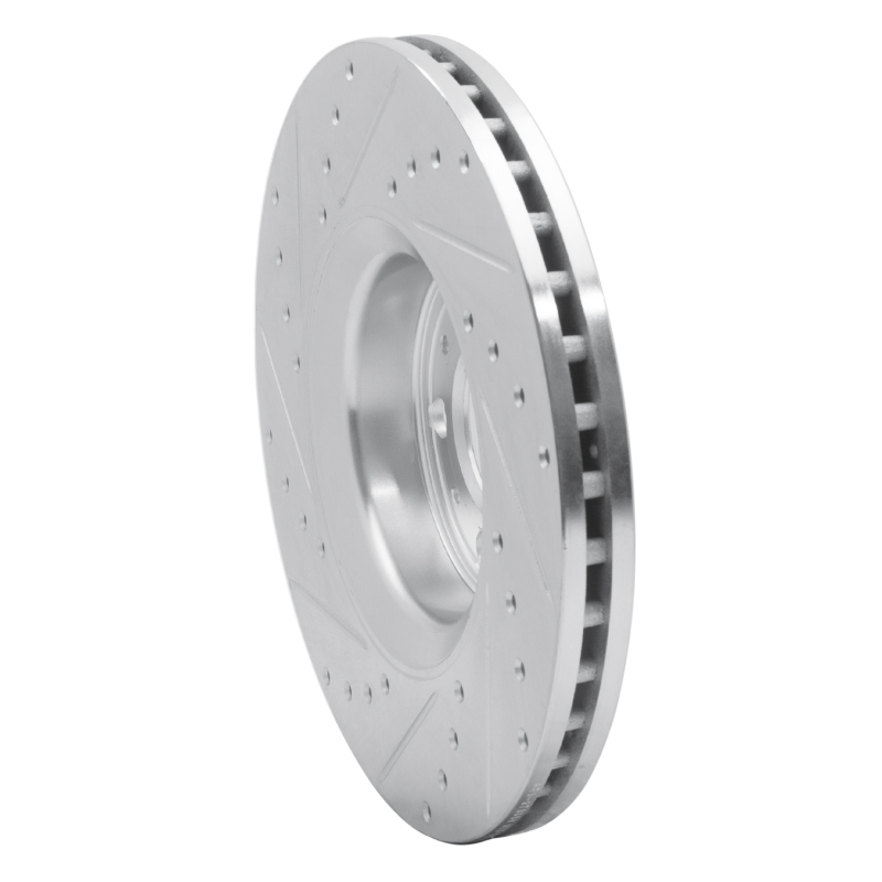 Picture of R1 03-09 Volvo XC90 Front Right Drilled & Slotted Silver Brake Rotor