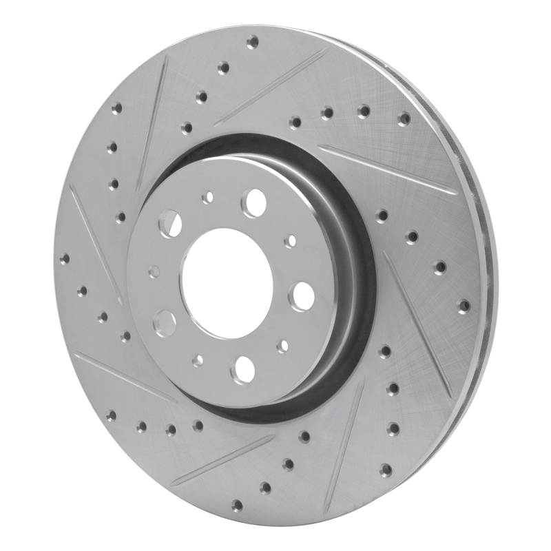 Picture of R1 03-09 Volvo S60 Front Left Drilled & Slotted Silver Brake Rotor
